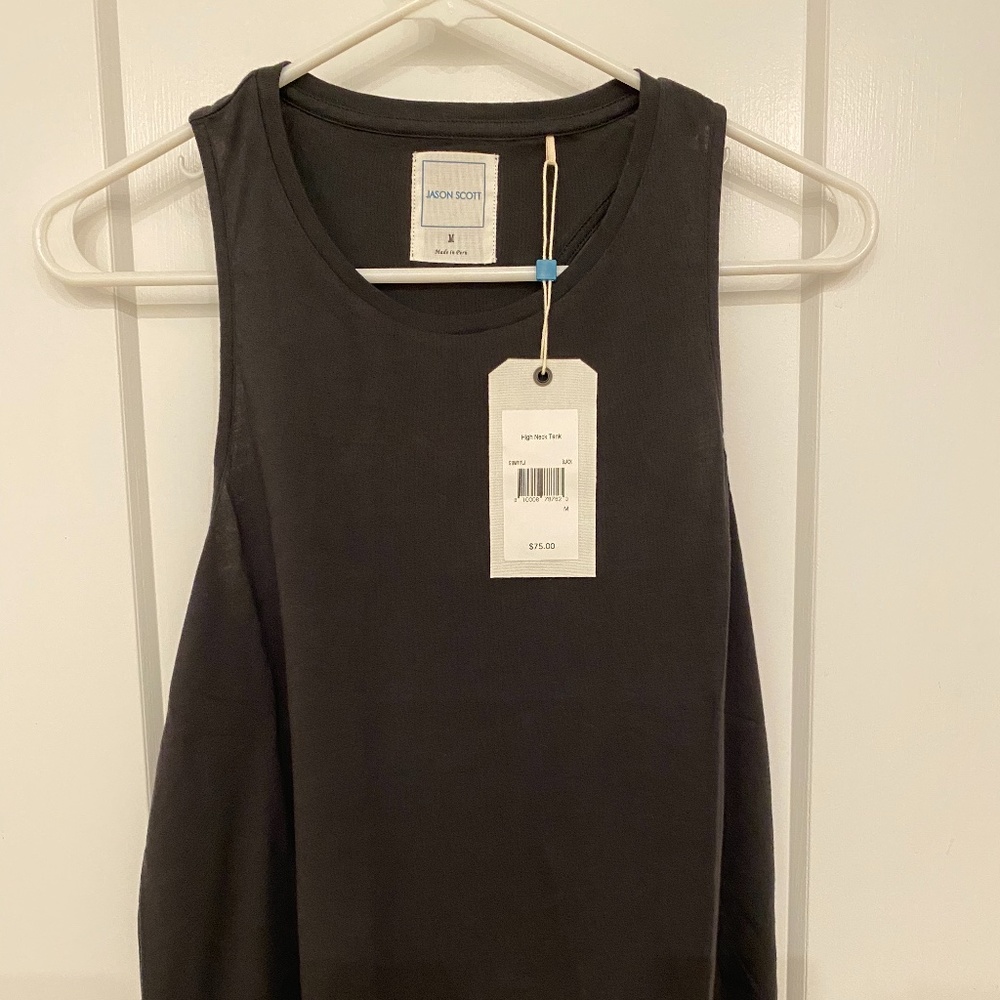 Jason Scott High Neck Tank NWT Black M